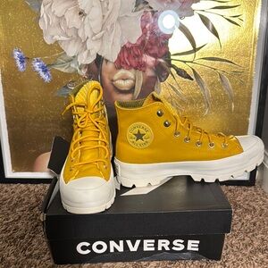 Converse Yellow High-Top Sneakers